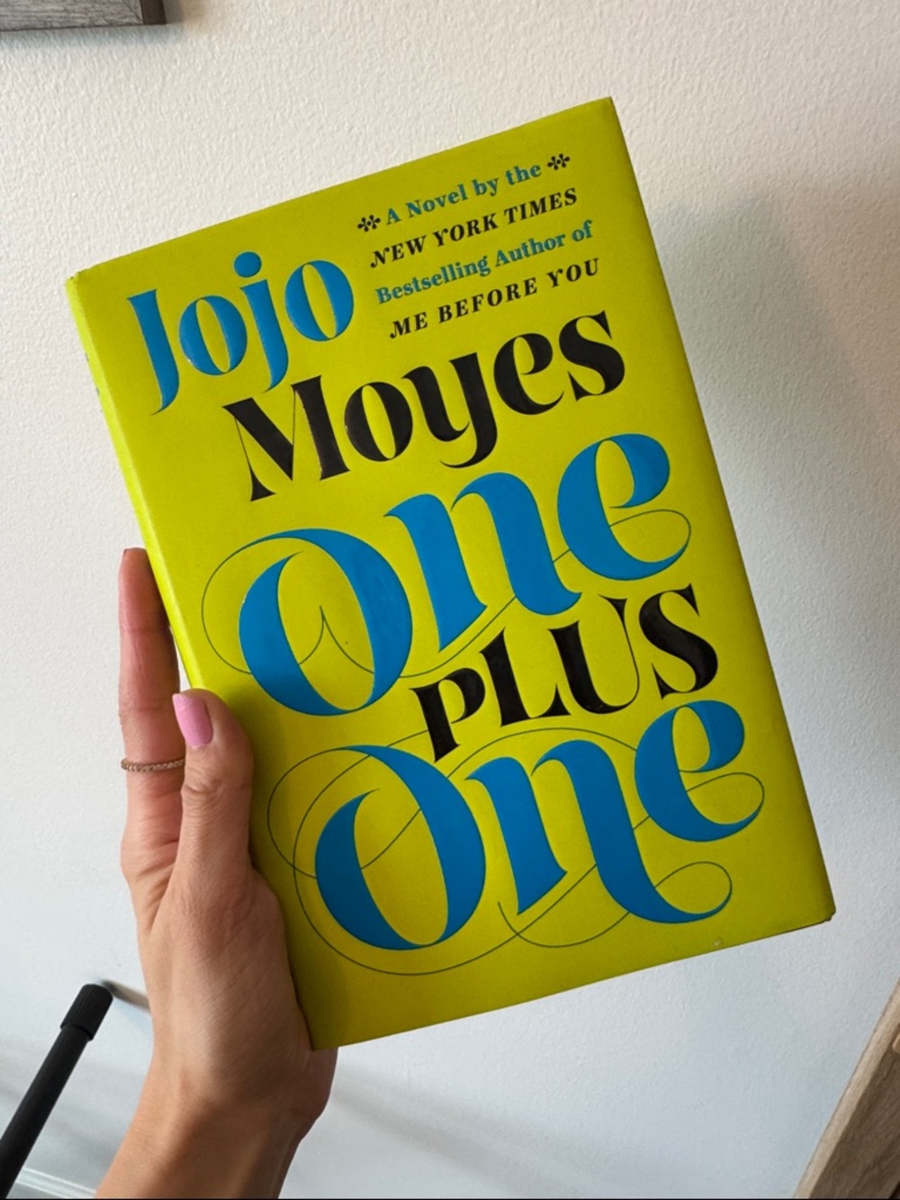 Jojo Moyes "One Plus One" Bright Yellow Hardcover